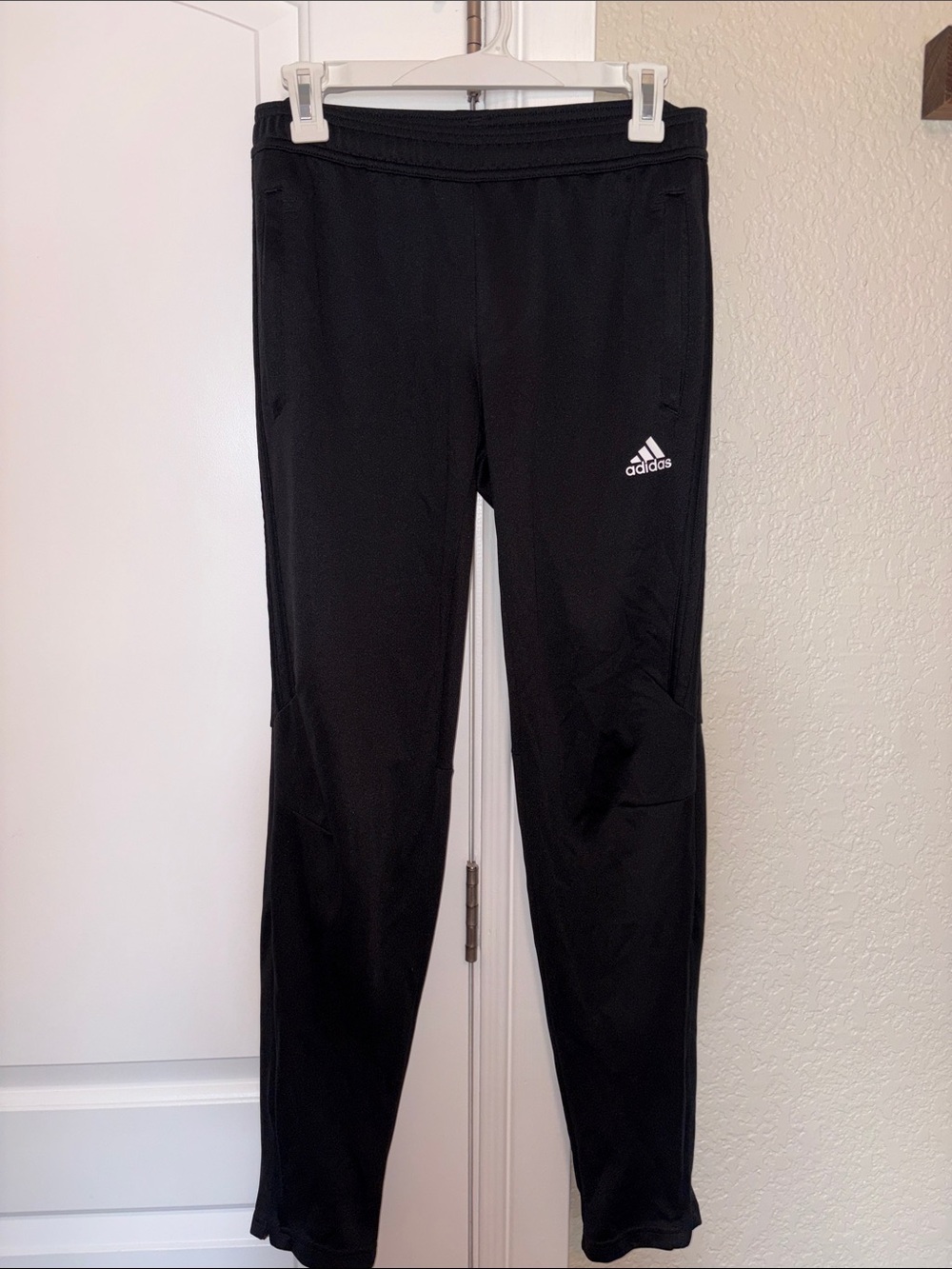 adidas Womens Black Logo Track Joggers